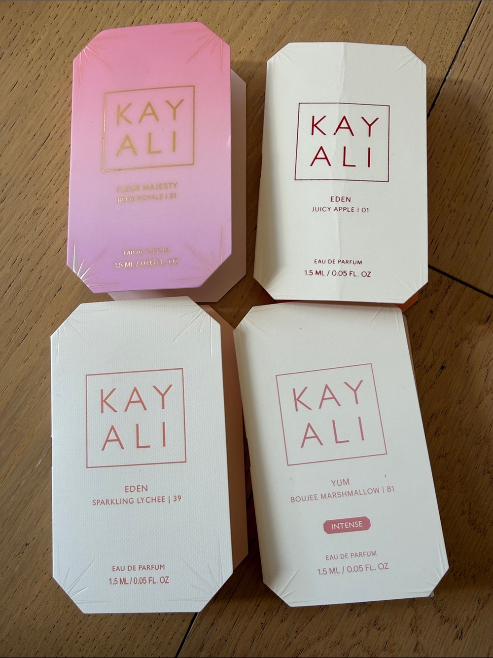 New kayali perfume samples